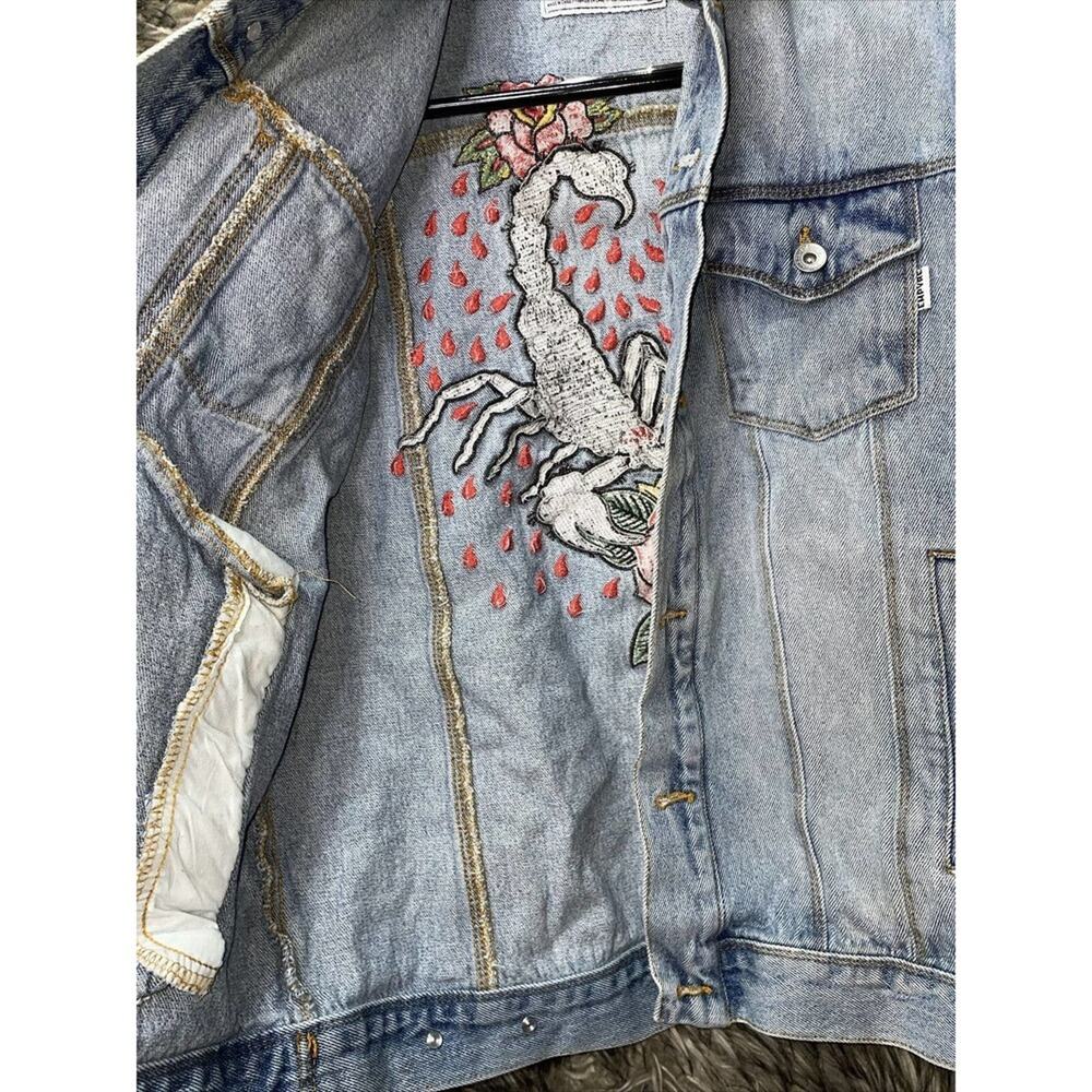 Empyre Scorpio Denim Embroidered Jacket Women's Size S - Picture 5 of 5